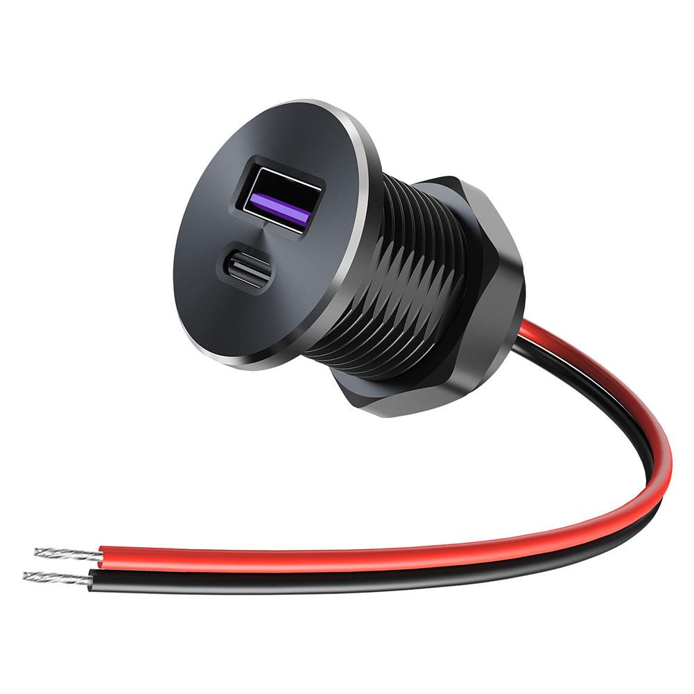 D.A.D Car Accessories - Mini ładowarka samochodowa z podwójnym szybkim